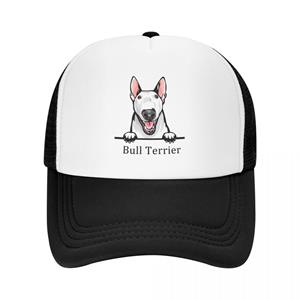 91460000MAC0FHAR19 Mode Bull Terrier Hond Trucker Hoed WoUnisex Unisex Op maat verstelbare volwassen huisdier Baseball Cap Outdoor Snapback Caps Trucker Hat