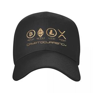 91460000MABYK9JE7A Ripple XRP Baseball Cap voor dames Unisex Verstelbare Bitcoin Crypto Cryptocurrency Dad Hat Zonbescherming Snapback Hoeden Trucker Caps Adjustable Cap