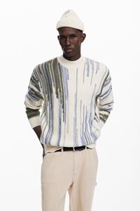 desigual Bedrukte trui - WHITE