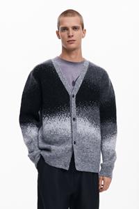 desigual Verloop gebreid vest - BLACK