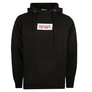 NASA heren box-logo hoodie L zwart