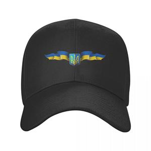 91460000MABYK9JE7A Vlag van Oekraïne Baseball Cap Unisex Vrouwen Gepersonaliseerde Verstelbare Volwassen Oekraïense Wapen Vader Hoed Zomer Lente Hoeden Adjustable Cap