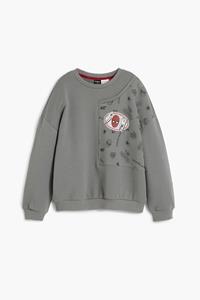 desigual Spiderman patch sweatshirt - BLACK