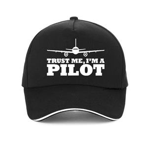91440118MAC534JW32 Vertrouw me, ik ben een piloot Baseballpet Buitenvliegtuig Vliegend vliegtuig Luchtvaartcadeau Papa Hoed Zomer Verstelbare hoeden Snapback-petten Adjustable