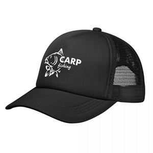 91140106MA0LTHB19W Grappige Visser Karper Vis Visser Sporter 2 Rekbare Trucker Hoed Mesh Baseball Cap Verstelbare Sluiting Hoeden voor Unisex Vrouwen Adjustable