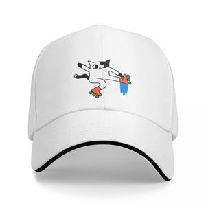 91440605MAC58Q307J Skate Cat Baseball Cap papa hoed Designer Hoed Streetwear Custom Cap Elegante dameshoeden Unisex's