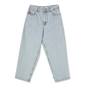 WQJ17EP Nieuwe Harajuku Hip Hop Cartoon Y2K Big Boy Jeans Grafisch Borduurwerk Baggy Jeans Broek Hoge Taille Wijde Pijpen Broek Streetwear L zwart