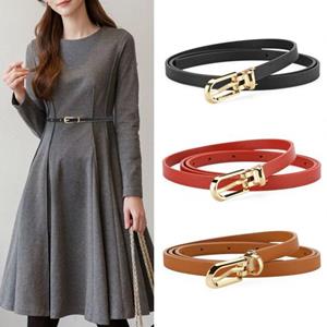 Moke Tailleband Chique Zoete Lichtgewicht Dunne Riem Dames Kunstleer Dunne Tailleband Dame Tailleband Kleding Ornament kaki