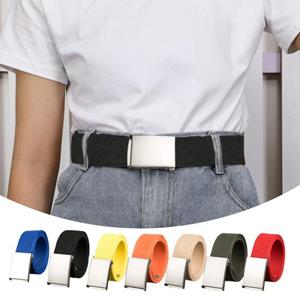 Tailleriem Prachtig cadeau Comfortabel canvas Brede metalen gesp Broekriem Kostuumaccessoire 110cm rozerode kleur