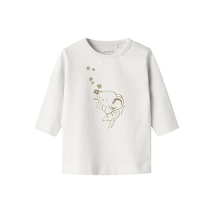 name it Nbftyrah Cloud Dancer shirt met lange mouwen