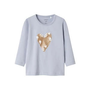 name it Shirt met lange mouwen Nbfshine Icelandic Blue