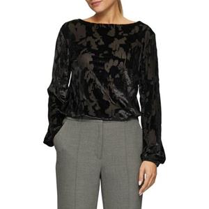 s.Oliver BLACK LABEL Shirt met lange mouwen met structuurpatroon
