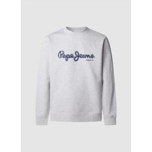 Pepe Jeans Sweatshirt DORIAN CREW met logoprint in used look