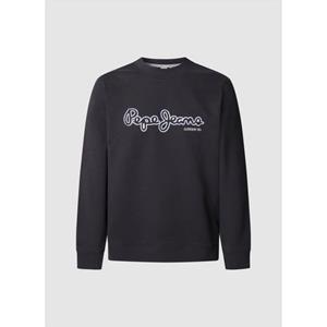 Pepe Jeans Sweatshirt DORIAN CREW met logoprint in used look
