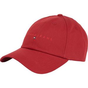 TOMMY JEANS Baseball pet TJM LINEAR LOGO CAP Klem sluiting, logo borduursel, Tommy Jeans tekst UNISEX