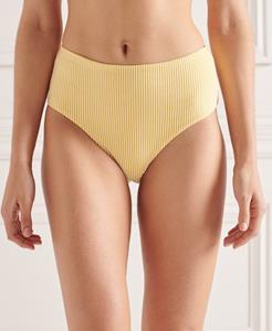 Superdry Vrouwen Bikinibroekje met Hoge Taille Geel