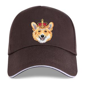 91510107MAC1P63Q47 Nieuwe Pembroke Welsh Corgi In Gouden Kroon Hipster Cool Baseball cap Zomer Mode Vrouwen Grappige Hond Casual Tops Vrouw Schattig