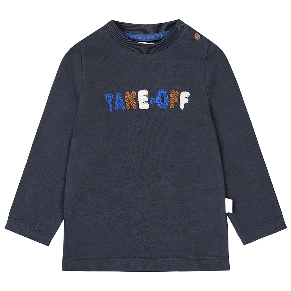 Dirkje-collectie Longsleeve Lets get going (navy)