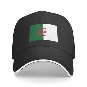 91530102MAC2AA7079 Aangepaste vlag van Algerije Baseball Cap Zonwering Unisex Dames Verstelbare Algerijnse Patriottische Papa Hoed Herfst Baseball Cap