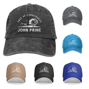 91460000MAC14ECE0X John Prine Hoed Unisex Mode Retro Verstelbare Denim Hoed Baseball Cap Vier Seizoenen Snapback Cap Unisex One Size One Size