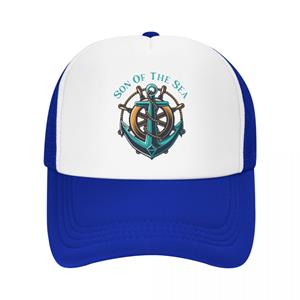 91460000MAC14ECE0X Son Of The Sea Trucker Hoeden voor Dames Unisex Verstelbare Nautische Sailor Anchor Baseball Cap Prestaties Snapback Caps ONE SIZE