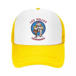 91140106MA0LTHB19W Grappige Los Pollos Hermanos Trucker Hoeden Sport Unisex Dames Verstelbare Breaking Bad Chicken Brothers Baseball Cap Snapback Caps Trucker Hat