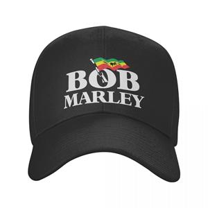 91420583MAC2W16L8R Mode Jamaica Zanger Reggae Rock Bob Marley Baseball Cap Vrouwen Unisex Ademend Vader Hoed Outdoor Snapback Hoeden Zomer Caps Adjustable Cap