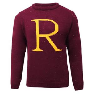 Harry Potter Heren Ron Weasley R gebreide kersttrui XL geel/rood