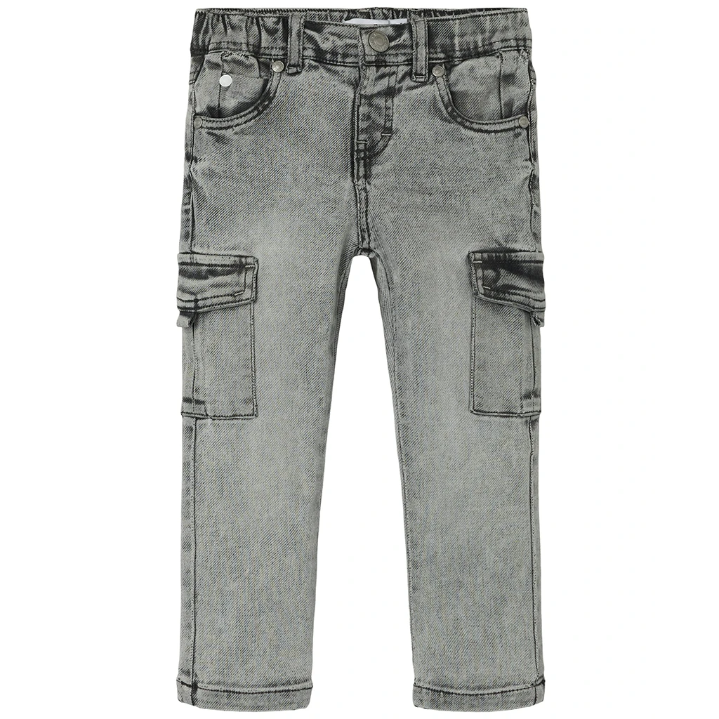 nameit-collectie Name It-collectie OP=OP! Jeans cargo SLIM FIT Silas (light grey denim)