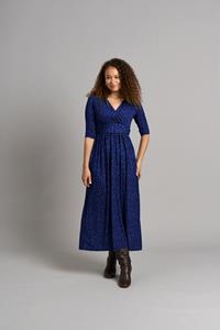 Chapter.London Sonia V Hals Wikkeljurk - Blauw Luipaard