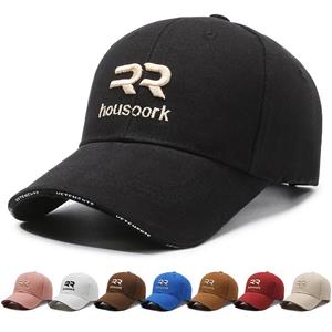 ONIHUA Briefborduurwerk Baseball Cap Heren Lente Zomer Outdoor Zonnehoed Cap Dames Paardenstaart Panama Cap Snapback Hoed Zonneklep Hoeden Vissershoed Piekpet, wit