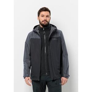 Jack Wolfskin Taubenberg 3In1 Jkt M Donkergrijs