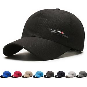 ONIHUA Zomer Sneldrogende Baseball Cap Heren Outdoor Sport Running Cap Vrouwelijke Snapback Hoed Zonneklep Hoeden Vissershoed Piek Cap zwart