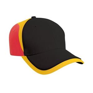 Nationaal Cap-resultaat One Size rood/zwart
