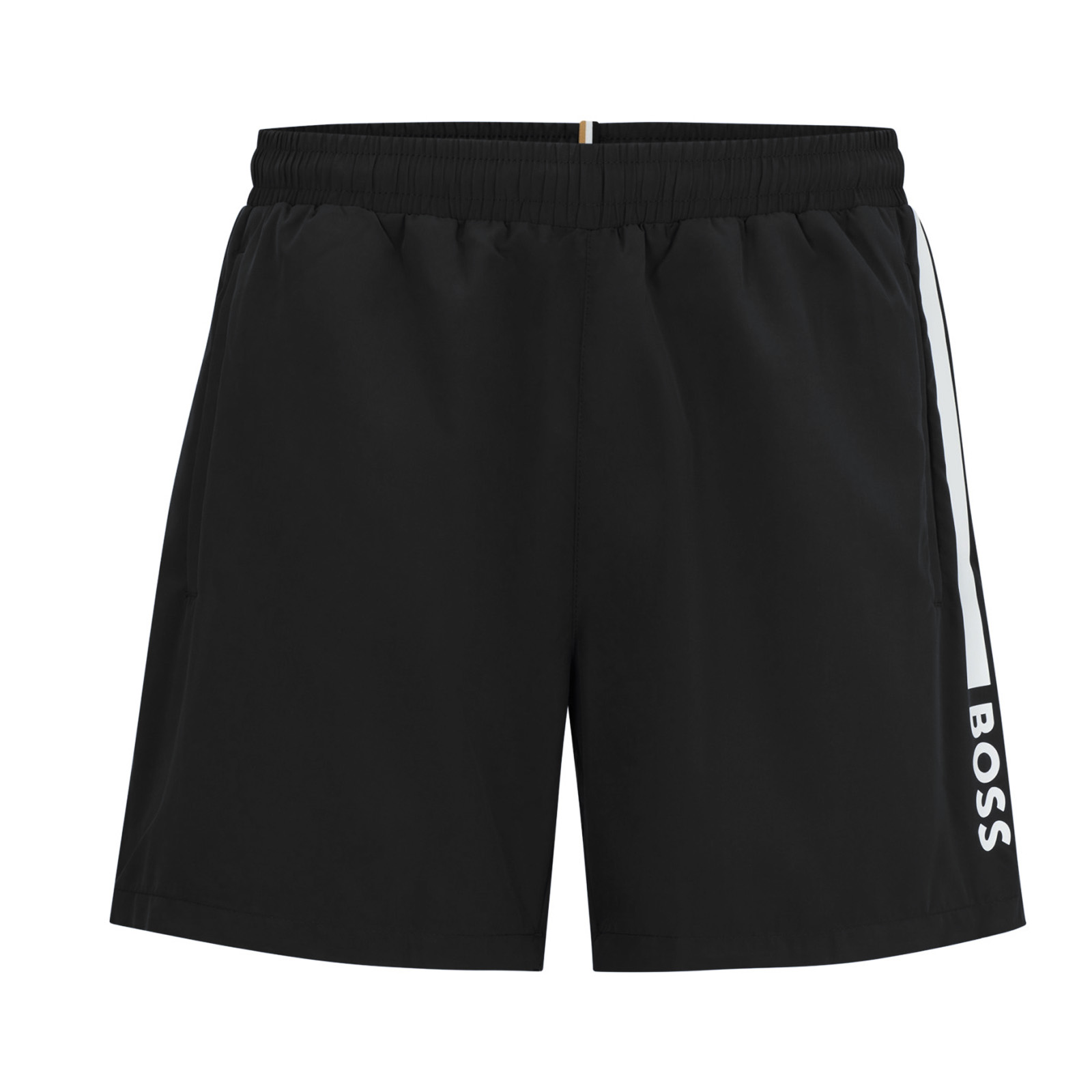 BOSS Zwemshort Dolphin met contraststrepen opzij