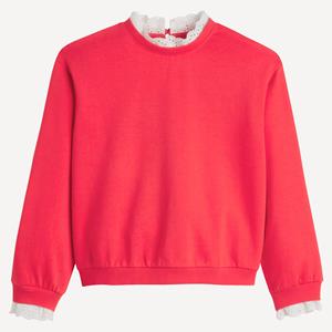 LA REDOUTE COLLECTIONS Sweater in molton, details in Engels kant