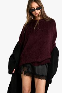Boohoo Satijnen Mini Rokje Met Kanten Zoom, Black