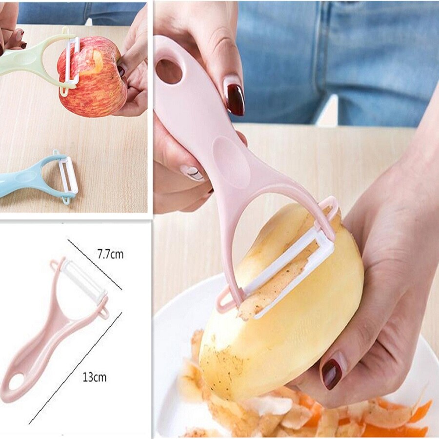 ProductsPro 1 Pc Creatieve Keuken Dunschiller Groente Fruit Peelers Cutter Sharp Keramische Aardappel Wortel Slicer Rasp Schaven Keuken Accessoires