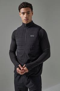 Boohoo Man Active Opvouwbare Shower Resist Bodywarmer, Black