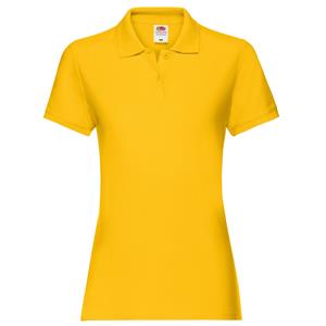 Fruit of the Loom Dames premium effen poloshirt