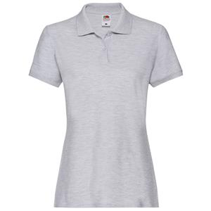 Fruit of the Loom Dames premium heather poloshirt