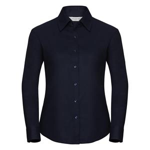 Russell Athletic Collectie dames lange mouw easy care oxford shirt