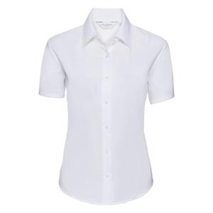 Russell Athletic Collectie dames korte mouw easy care oxford shirt