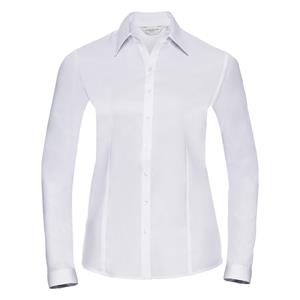 Russell Athletic Dames visgraat werkshirt met lange mouwen