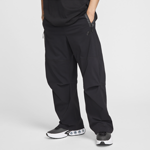 Nike Tech geweven oversized herenbroek - Zwart