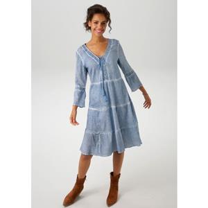 Aniston CASUAL Tuniekjurk met uitgebreide kantversiering (Met jersey onderjurk)