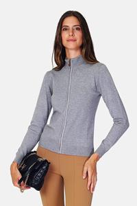 William De Faye Gilet met lange mouwen en rits