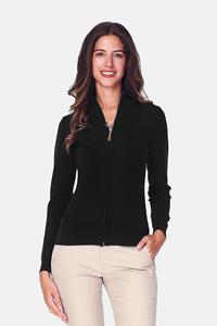 William De Faye Gilet met lange mouwen en rits