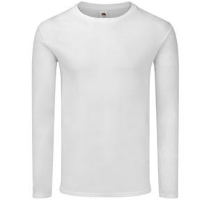 Fruit of the Loom Heren iconic 140 classic t-shirt met lange mouwen