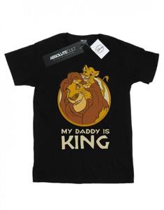 Disney Girls The Lion King Mijn papa is koning katoenen T-shirt 12-13 wit